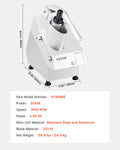 Food Processor Vegetable Chopper 6 Blades Stainless Steel