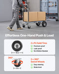 2 in 1 Hand Truck 453.6kg Load Capacity Convertible Dolly Trolley
