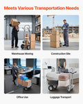 2 in 1 Hand Truck 453.6kg Load Capacity Convertible Dolly Trolley