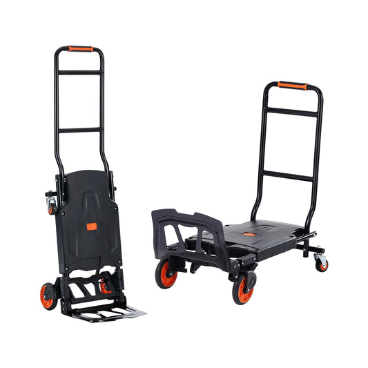 Aluminum Hand Truck 2in1 136kg Convertible Dolly Platform Cart