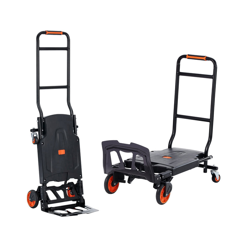 Aluminum Hand Truck 2in1 136kg Convertible Dolly Platform Cart