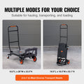 Aluminum Hand Truck 2in1 136kg Convertible Dolly Platform Cart