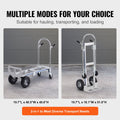 Aluminum Hand Truck 2 in 1 363kg Folding Dolly Platform Cart