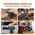 16.7cm Bench Vise Anvil Swivel Locking Base Heavy Duty Iron