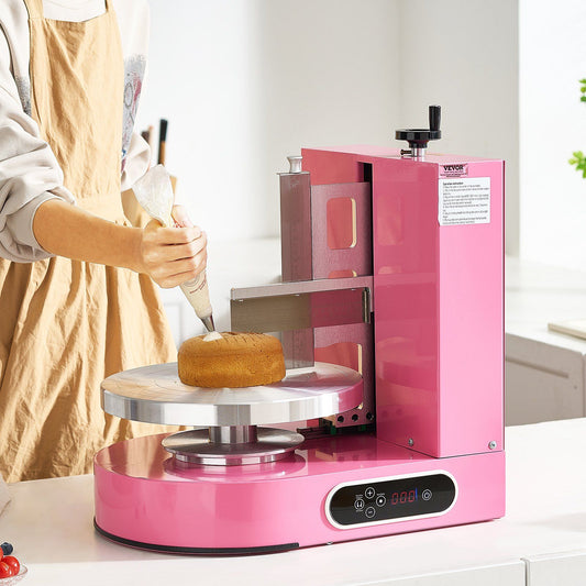 Cake Decorating Machine 4-12" Turntable 25-320RPM Pink