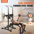Power Tower Pull Up Dip Station 10-Level Adjustable Bench 440LBS