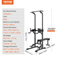 Power Tower Pull Up Dip Station 10-Level Adjustable Bench 440LBS