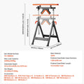 Roller Stand 4-in-1 220kg Adjustable 838-1270mm Folding Heavy Duty