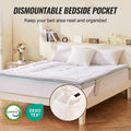 QUEEN Memory Foam Mattress Topper 76mm Fibre Fill Cooling