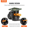 Levitex Levelling Casters Set 4 500kg Heavy Duty Swivel Wheels