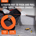 Fish Tape 38.1m 4.5mm Non-Conductive Cable Puller Wire Conduit Tool