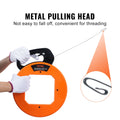 Fish Tape 36.58m 3mm Steel Wire Puller Cable Tool Electrical Conduit