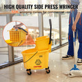 Mop Bucket 26L Side Press Wringer Yellow Commercial Floor
