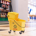 Mop Bucket 26L Side Press Wringer Yellow Commercial Floor