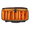 Rolling DJ Cable Bag 1680D Padded Gig Bag 6 Dividers Wheels