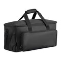 Rolling DJ Cable Bag 1680D Padded Gig Bag 6 Dividers Wheels