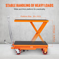 Hydraulic Lift Table Cart, 500lbs Capacity 28.5