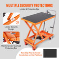 Hydraulic Lift Table Cart, 500lbs Capacity 28.5