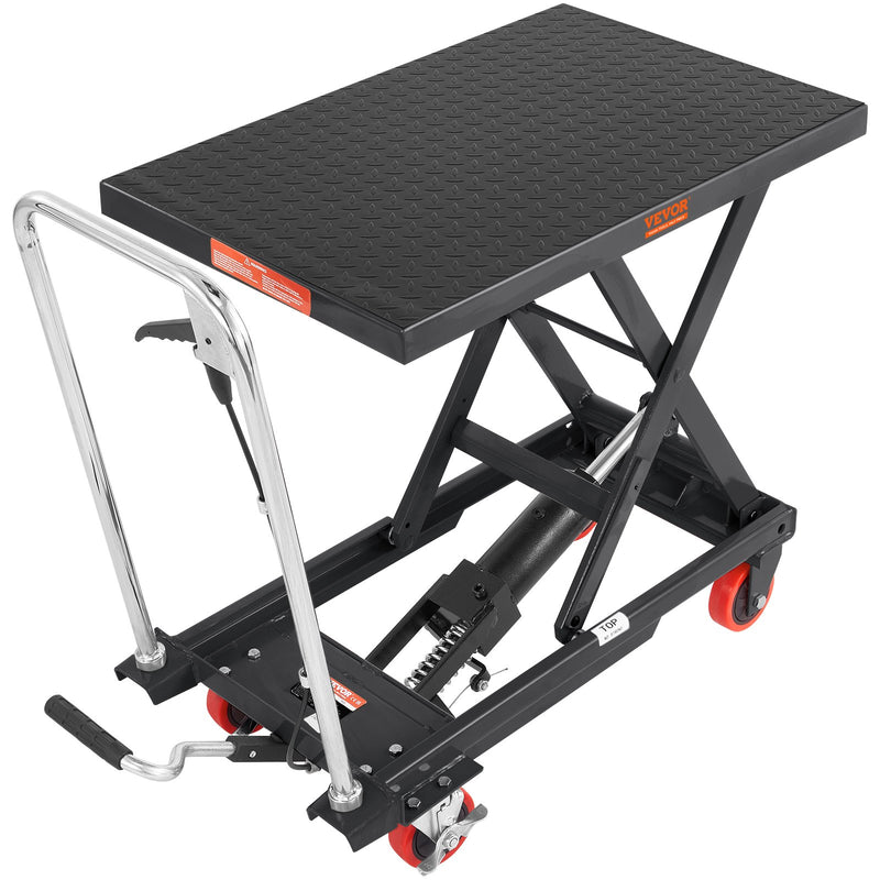 Hydraulic Lift Table Cart 330lbs 28.5
