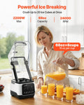 2200W Blender 2L Smoothie Mixer Ice Crushing Food Processor White