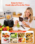 Blender 2L 2200W Ice Crushing Food Processor Self-Cleaning Black
