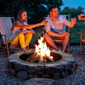 Fire Pit Ring 35in Outer 31in Inner Carbon Steel Campfire Bonfire