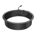 Fire Pit Ring 35in Outer 31in Inner Carbon Steel Campfire Bonfire