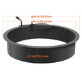 Fire Pit Ring, Fire Pit Insert with Barbecue Fire Ring, 40-In Outer/36-In Inner Diameter, 8.5in Height, Carbon Steel Liner DIY Campfire Ring above/In-Ground, for Outdoor Camping, Bonfires