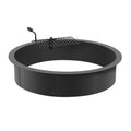 Fire Pit Ring 40in Outer 36in Inner Carbon Steel DIY Campfire