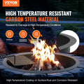 Fire Pit Ring 40in Outer 36in Inner Carbon Steel DIY Campfire
