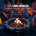 Fire Pit Ring 40in Outer 36in Inner Carbon Steel DIY Campfire