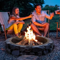 Fire Pit Ring 40in Outer 36in Inner Carbon Steel DIY Campfire