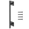 Barn Door Handle, 320 mm Rustic Fence Gate Handle, Rust-Resistant Coating, Heavy Duty Carbon Steel Outdoor Gate Handles, Easy to Install, Metal Sliding Door Pulls for Garage Shed Closet Pantry