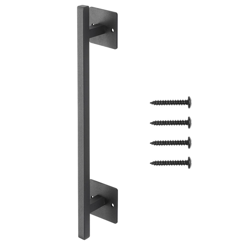 Barn Door Handle, 320 mm Rustic Fence Gate Handle, Rust-Resistant Coating, Heavy Duty Carbon Steel Outdoor Gate Handles, Easy to Install, Metal Sliding Door Pulls for Garage Shed Closet Pantry