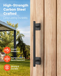 Barn Door Handle 320mm Rustic Carbon Steel Rust-Resistant Gate