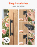 Barn Door Handle 320mm Rustic Carbon Steel Rust-Resistant Gate