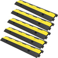 Cable Protector Ramp 5 Pack 2 Channel Rubber Speed Bump 11000 LBS