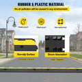 Cable Protector Ramp 5 Pack 2 Channel Rubber Speed Bump 11000 LBS