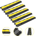 Cable Protector Ramp 5 Pack 2 Channel Rubber Speed Bump 11000 LBS