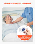 Wireless Bed Alarm System Chair Sensor Pad with Pager Alert