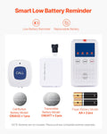 Wireless Bed Alarm System Sensor Pad Call Button Pager Alert