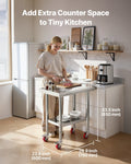 Stainless Steel Table 60x76cm Food Prep Worktable Wheels Undershelf