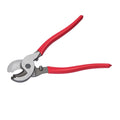 High Leverage Cable Cutter, 235 mm Compact, Forged Blades and PVC-Coated Handles, Heavy Duty Cable Cutting Pliers Tool for 4/0 AWG Aluminum, 2/0 AWG Soft Copper and 100-Pair 24AWG Comm Cable