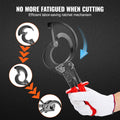 Ratcheting Cable Cutter, 280mm Ratchet Wire and Cable Cutter, Cut up to 400 mm², with Comfortable Grip Handles, Easy to Use Quick-Release Lever, Silicon-Manganese Spring Steel Blade