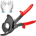 Ratcheting Cable Cutter, 280mm Ratchet Wire and Cable Cutter, Cut up to 400 mm², with Comfortable Grip Handles, Easy to Use Quick-Release Lever, Silicon-Manganese Spring Steel Blade