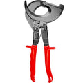 Ratcheting Cable Cutter, 280mm Ratchet Wire and Cable Cutter, Cut up to 400 mm², with Comfortable Grip Handles, Easy to Use Quick-Release Lever, Silicon-Manganese Spring Steel Blade