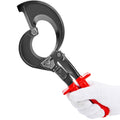 Ratcheting Cable Cutter, 280mm Ratchet Wire and Cable Cutter, Cut up to 400 mm², with Comfortable Grip Handles, Easy to Use Quick-Release Lever, Silicon-Manganese Spring Steel Blade
