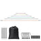 30 Pcs Bungee Cords Set 8mm Heavy Duty Bungee Straps with Steel Carabiners