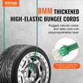 30pc 8mm Heavy Duty Bungee Cords Set Steel Carabiners