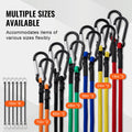 30pc 8mm Heavy Duty Bungee Cords Set Steel Carabiners